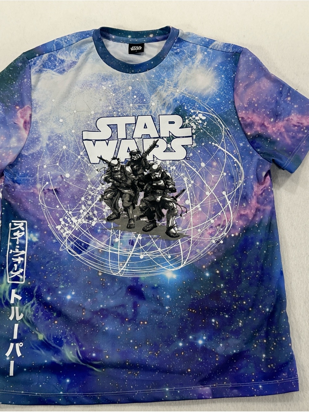 Star Wars Primark Men's M Galaxy All Over Print Graphic T-Shirt Lucasfilm
